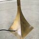 Postmodern Design Brass Fluted Torchiere Floor Lamp by Relco, Italy, 1980s