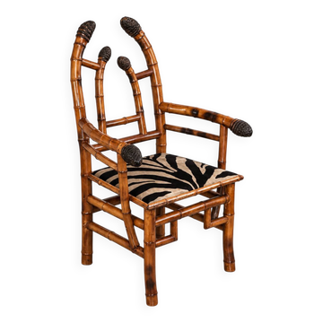 Important Japonese-style armchair by Maison Perret & Vibert, France, circa 1890.