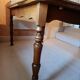 Wooden table with extensions – curved edge & turned legs