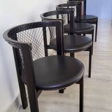 Vintage Niels Jorgen Haugesen String chairs for Tranekaer, Denmark 1980s