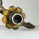 Brutalist metal wall lamp by Salvino Marsura, Italy, 1960s.