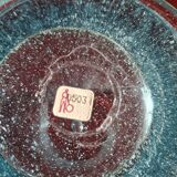 Bonbonnière pour enfants méritants en verre bullé de Biot, avec couvercle