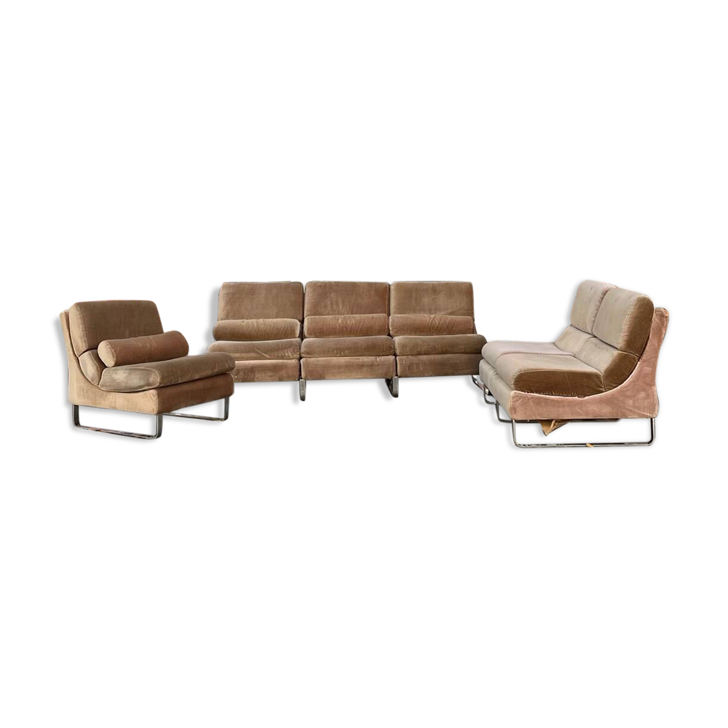 70s living room vintage modular fireside chair
