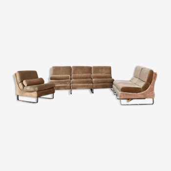 70s living room vintage modular fireside chair