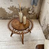 Table basse rotin « soleil »