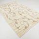 Turkish Cream & Brown Modern Vintage Rug, 179x273Cm