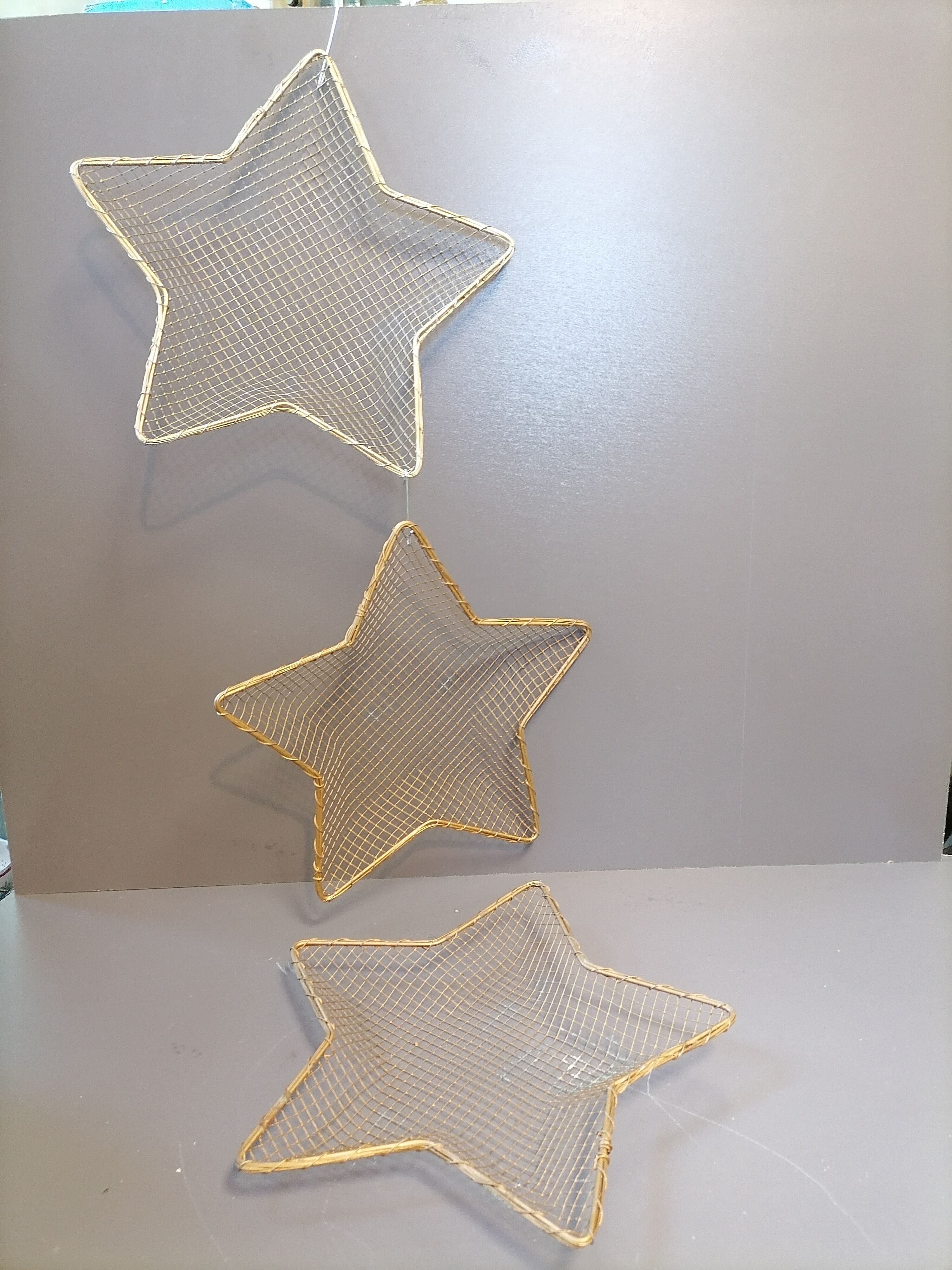 Lot de 3 Etoiles panières