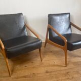 Pair of Stella model Dorian armchairs year 1960