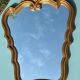 Baroque mirror in gilded wood from the 1960s – 65.5 x 42 cm – 2.5 kg