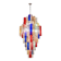 Monumental Contemporary Multicolour “Square Bark” Murano Glass Italian Chandelier