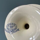 Compotier on pedestal XIXth Terre de Fer L. Chanut Paris