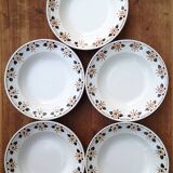 Old soup plates, "Françoise" model, Badonviller factory