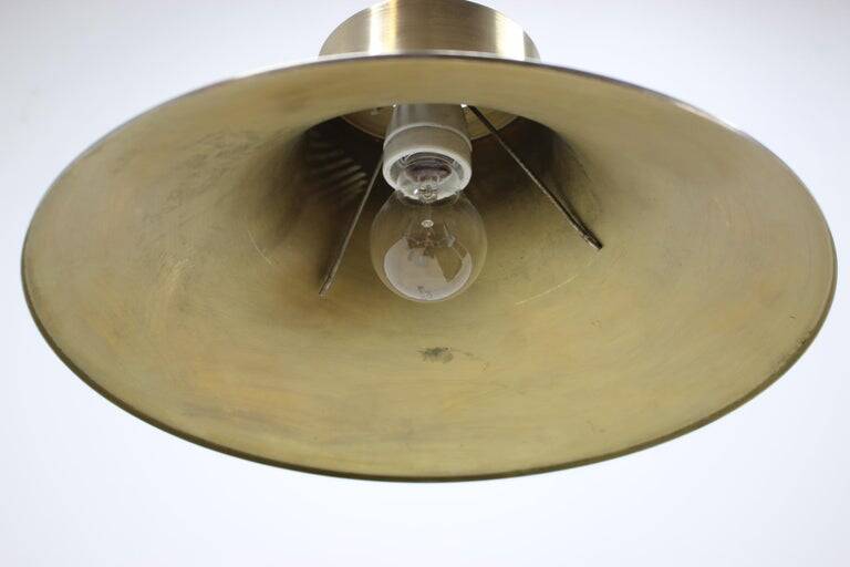 Mid-century design brass pendant by Napako, 1970s