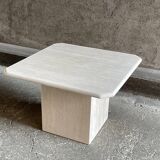 Square travertine coffee table, 1960s