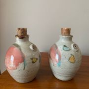 Ensemble poivrier et salière en  ceramique