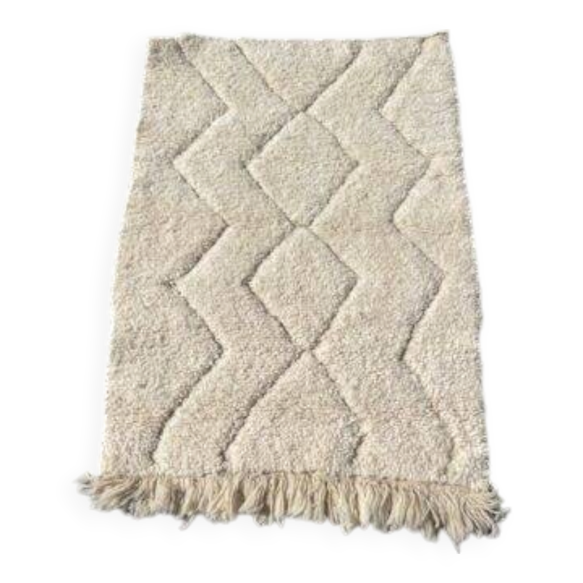 Tapis berbère blanc 2X1m