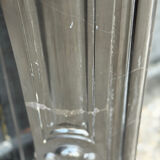 Louis XV style fireplace in black Belgian marble, circa 1880.