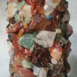 Table lamp gilded wood and stones