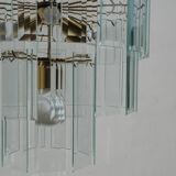Large chandelier, 46 hanging beveled glass plates