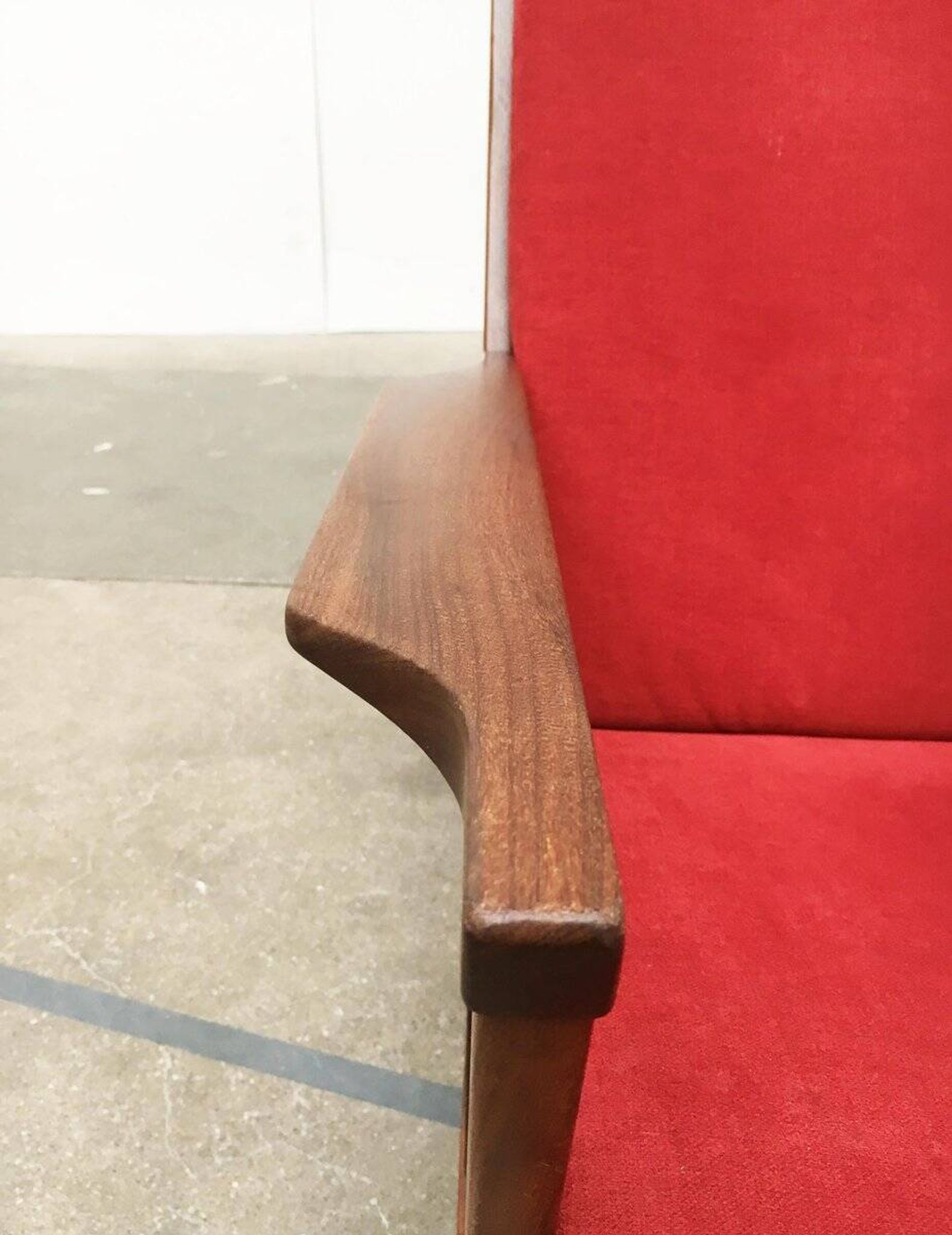 Danish rocking chair from the mid-century by Poul Volther for Frem Røjle.