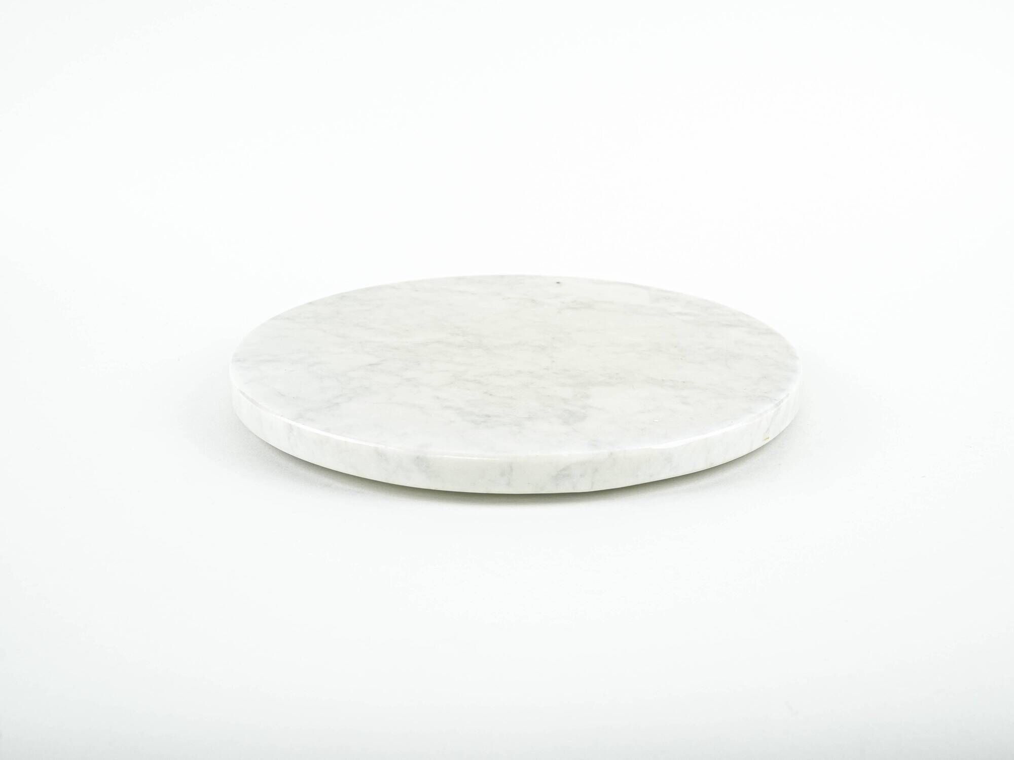 Marble platter with modernist Bauhaus-inspired form, Europe, 1970s