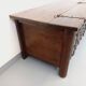 Low brutalist enfilade by Georges Robert in dark pine from the 1960s.