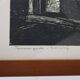 Set of 2 mid-century Erling Juhl wood prints in original larch wood frames / 1960s