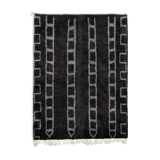 Modern Moroccan carpet black