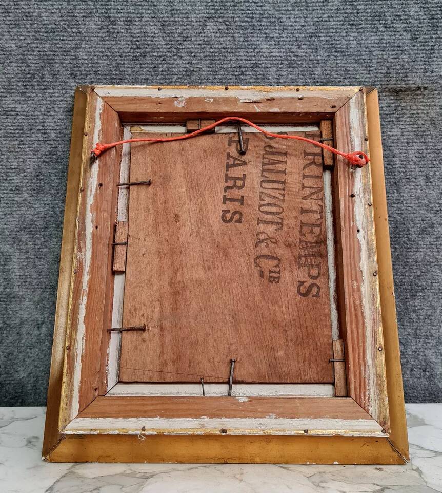 After Gustave Vidal: orientalist painting oil on wood panel