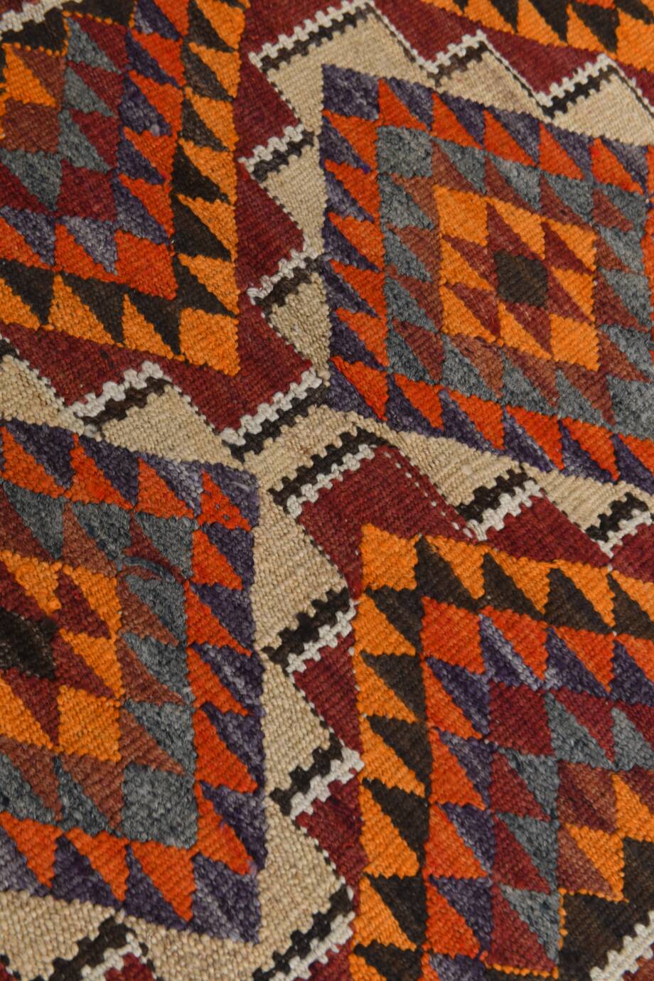 Colorful Multicolor Tribal Kilim Runner Rug, 82x295Cm