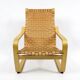 Leather and beechwood armchair by Noboru Nakamura for Ikea, 1990s