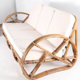 Rattan "pretzel" lounge