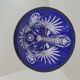 Vase bleu cristallery of lorraine - large model
