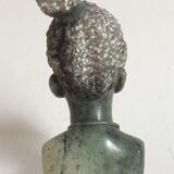 African stone bust