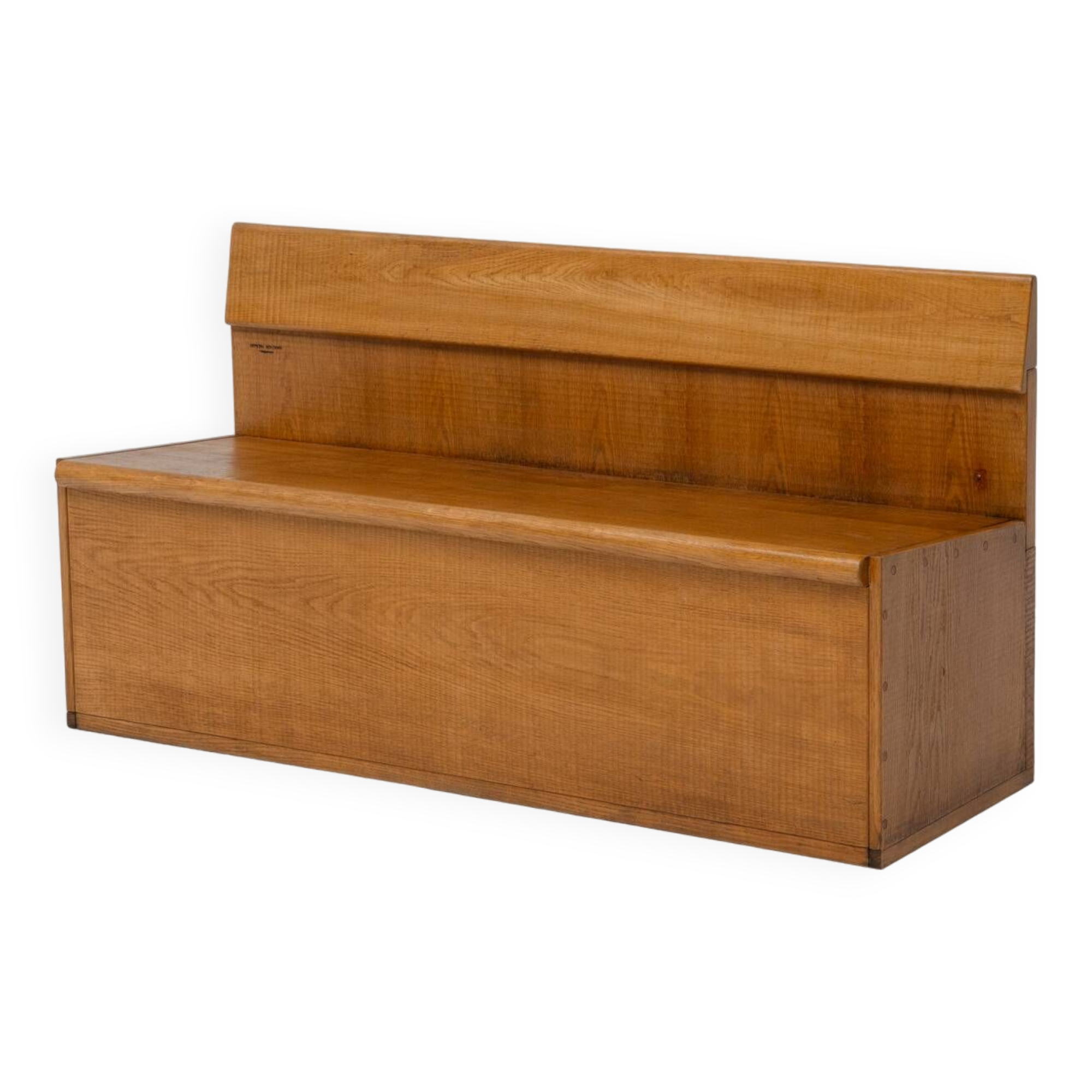 Officina Rivadossi Oak Bench, Italy 1970s