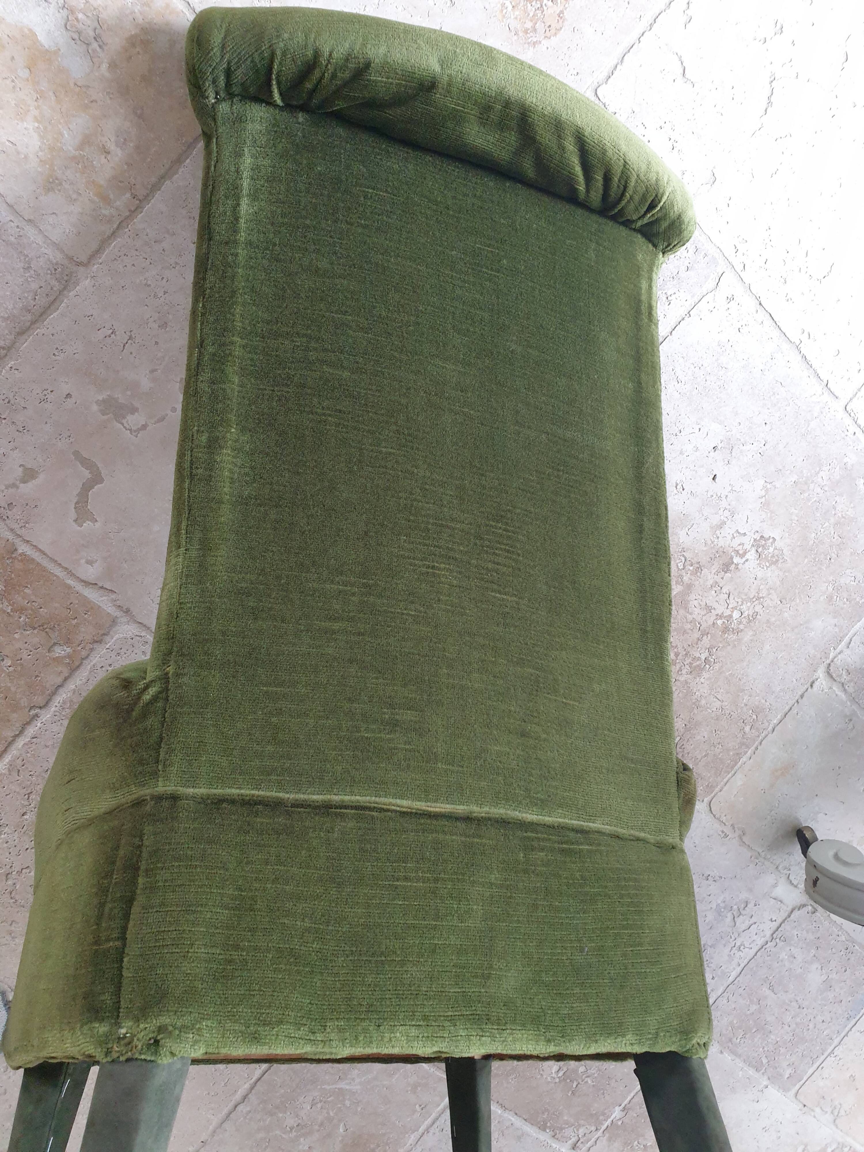 Velvet chair