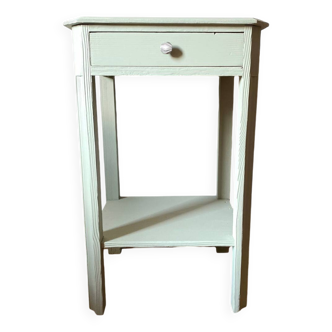 Table d'appoint ou selette en bois ancien rénové