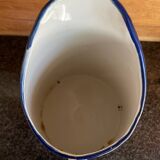 Enameled metal water pitcher