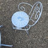 Wrought iron garden furniture