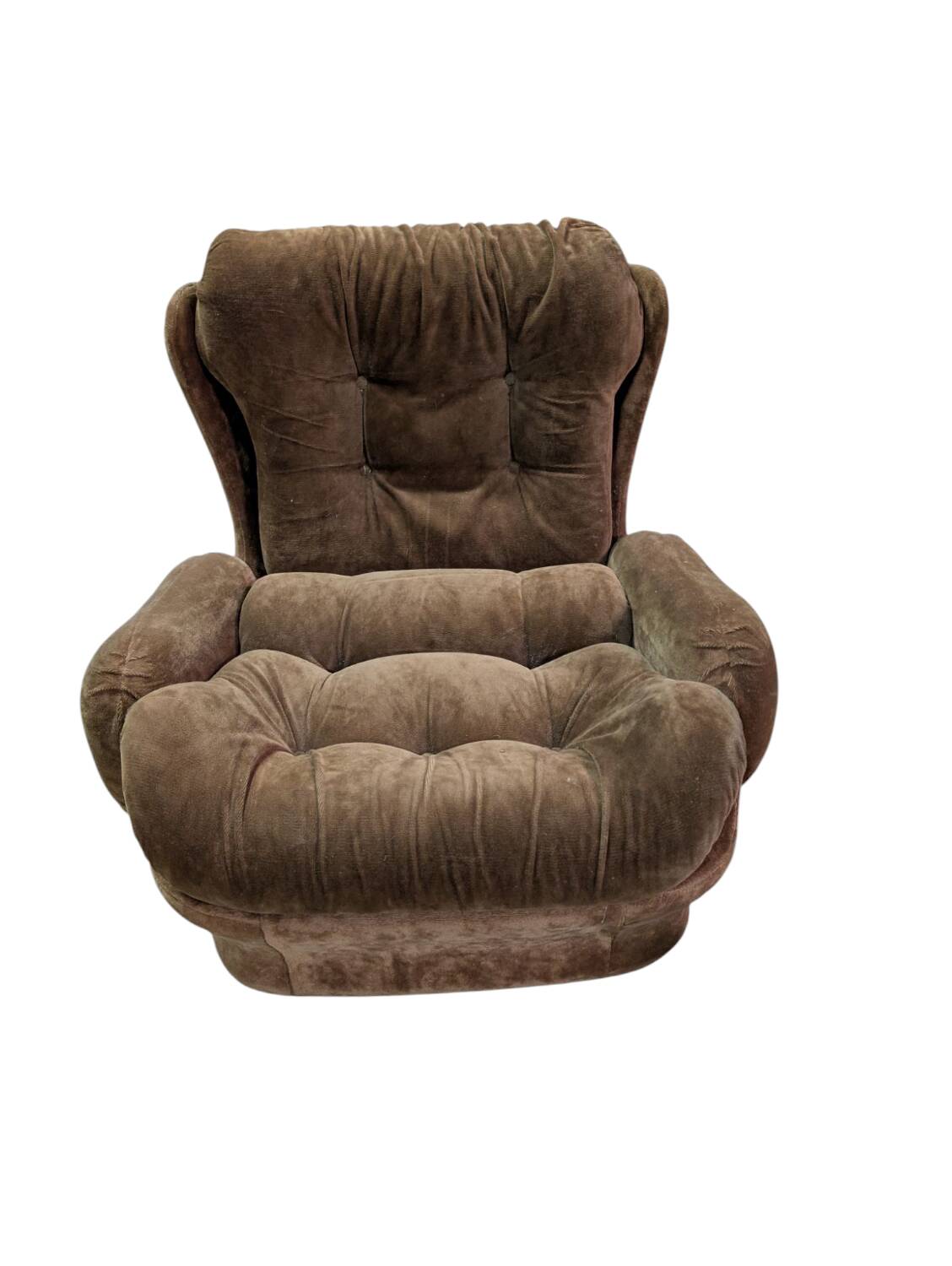 Vintage velvet armchair