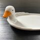 Plat canard en porcelaine