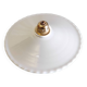 White opaline lampshade with wavy edges - mid. 20th century