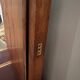 Antique carved wooden mirror 82x48