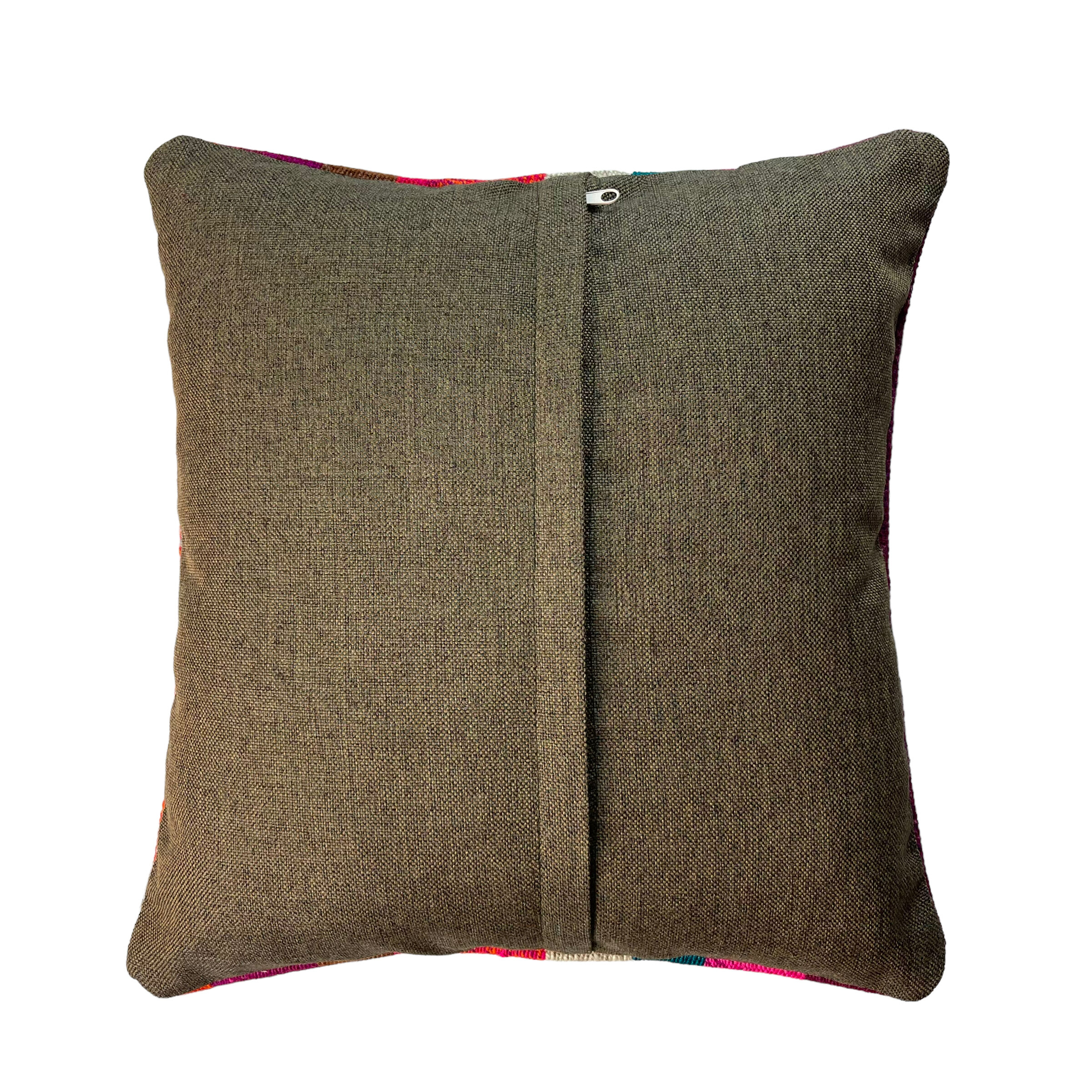 Vintage turkish kilim cushion cover 40 x 40 cm