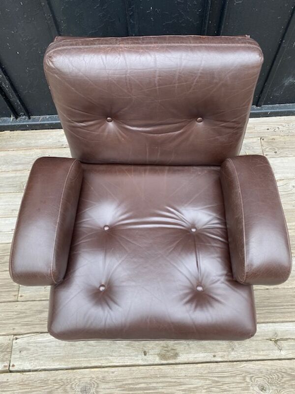 fauteuil cuir 1970