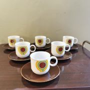 Service à café vintage bavière 6 tasses