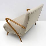 Mid-Century Modern Italian  Bouclè Settee, 1950s