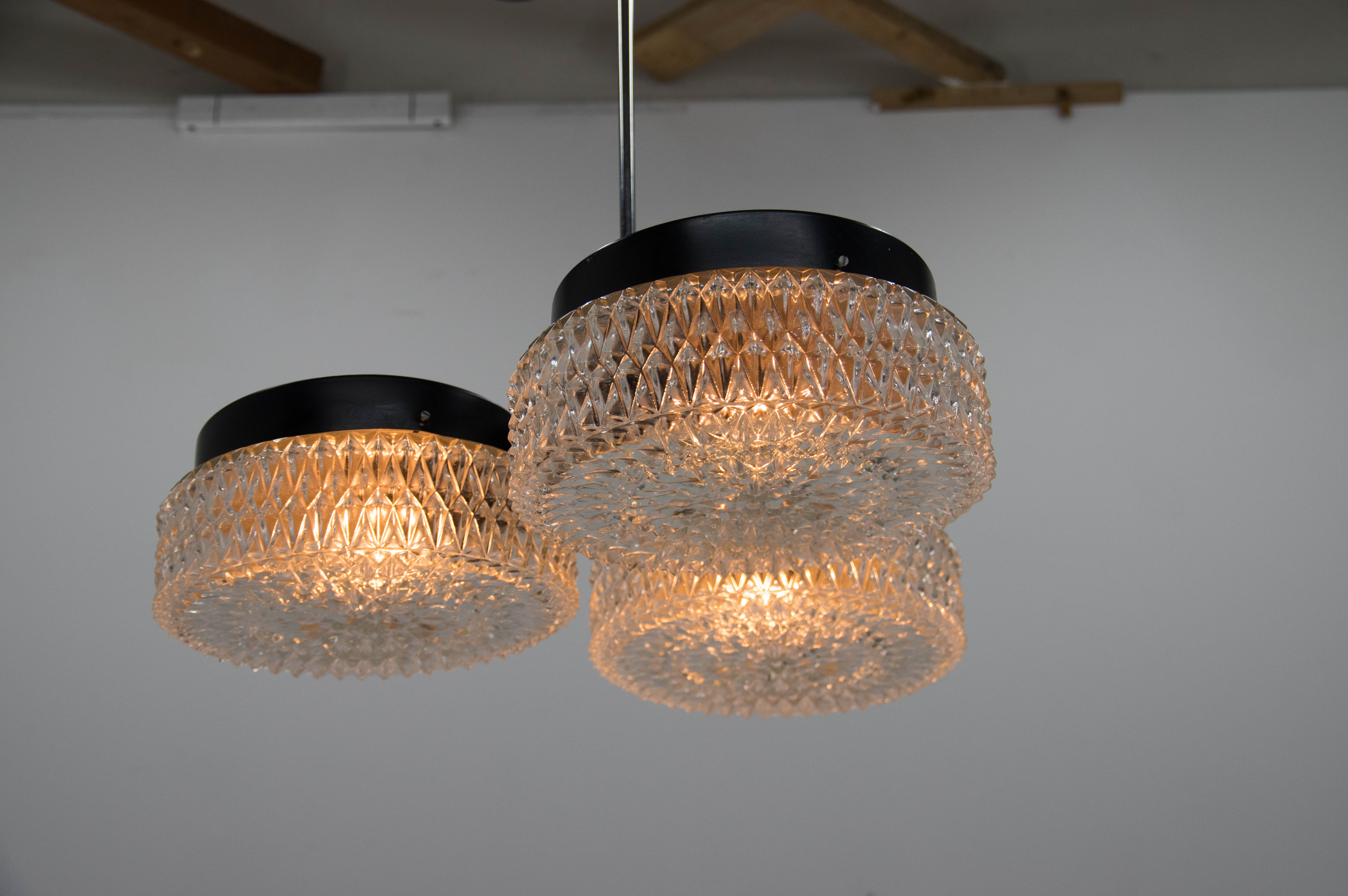 Chandelier by Napako, Czechoslovakia, 1960s