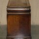Victorian antique partner's desk in veined walnut with a leather top.