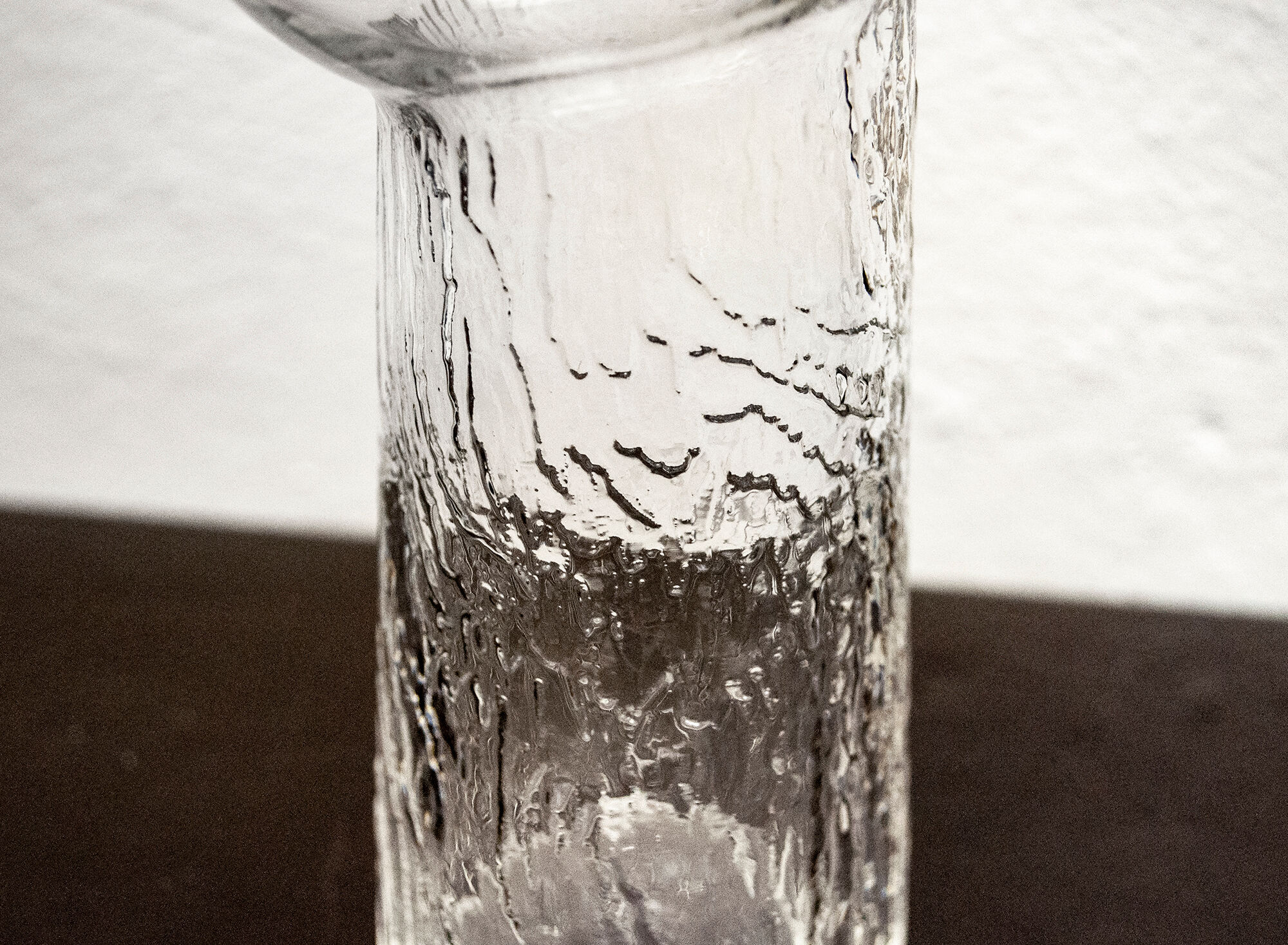 Set of four crystal glasses by Edoardo Dal Seno for Arnolfo di Cambio Italia Anni '70